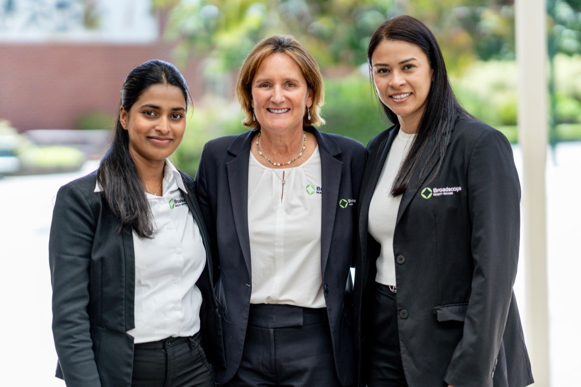 Three team members portrait